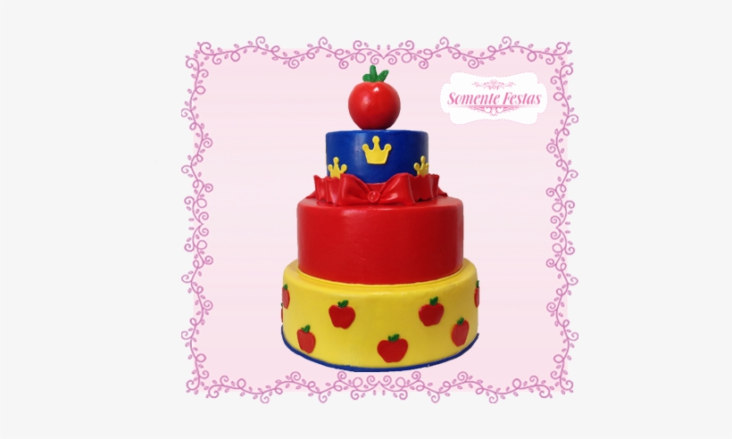 Bolo Cenográfico Branca De Neve - Bolo Cenográfico Peppa, transparent png download