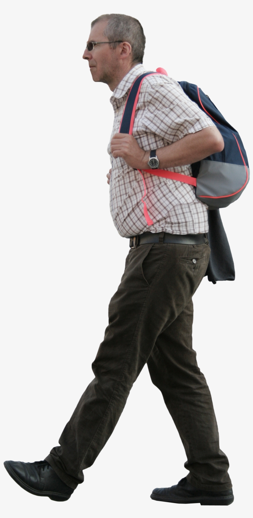 Man With Backpack Free Cut Out People, Trees And Leaves - People With Backpacks Png, transparent png download