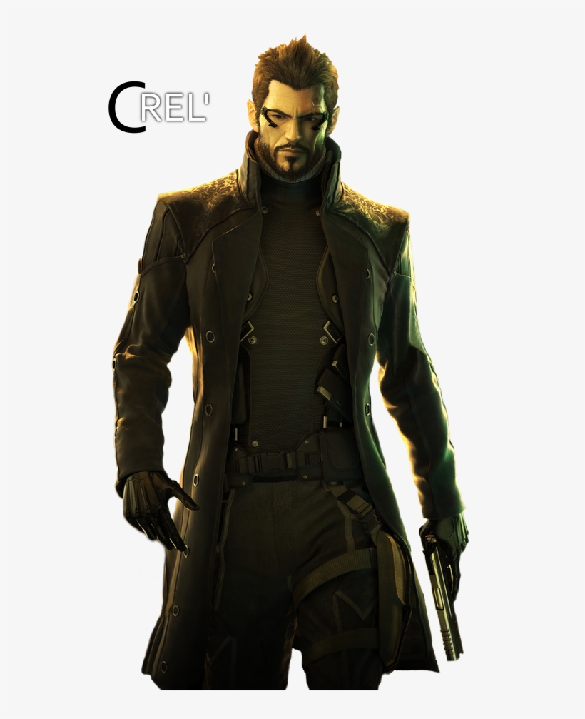 Adam-jensen - Deus Ex Human Revolution Iphone, transparent png download