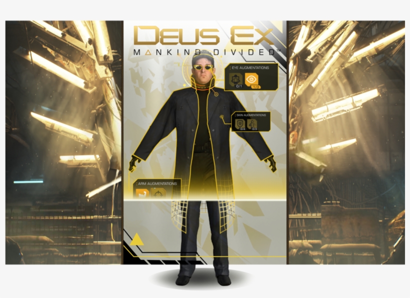 With The Title Character, Adam Jensen Himself And Was - Deus Ex: Mankind Divided Day 1 Steelbook Edition (ps4), transparent png download