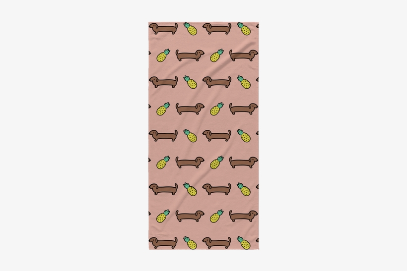 Dachshund Beach Towel, Weiner Dog Beach Blanket, Bath - Dog, transparent png download