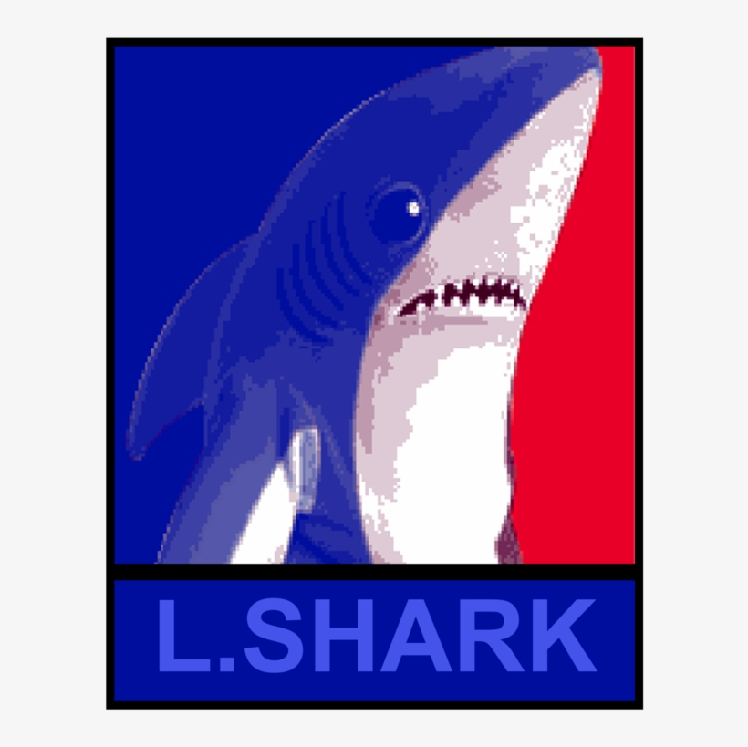 Left Shark For President - Car Alarm Sticker, transparent png download