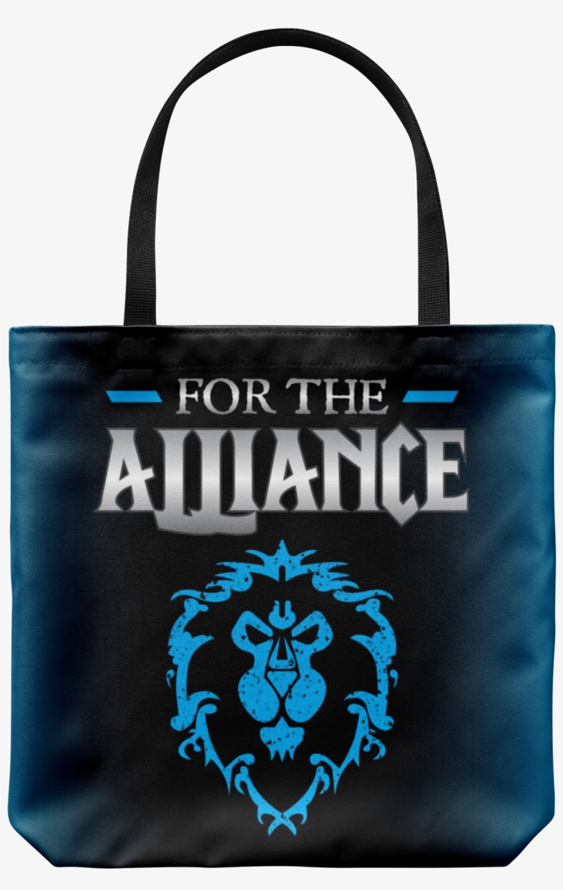 World Of Warcraft "for The Alliance" Tote Bag - Horde Alliance Badge Banner Flag Orc Emblem Poster, transparent png download