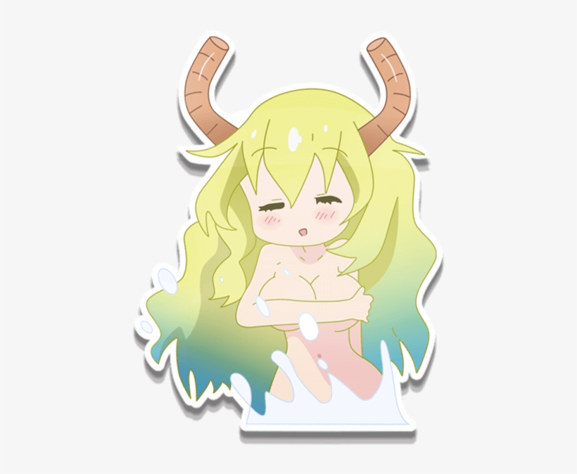 Kobayashi's Dragon Maid Lucoa Stickers Transparent, transparent png download