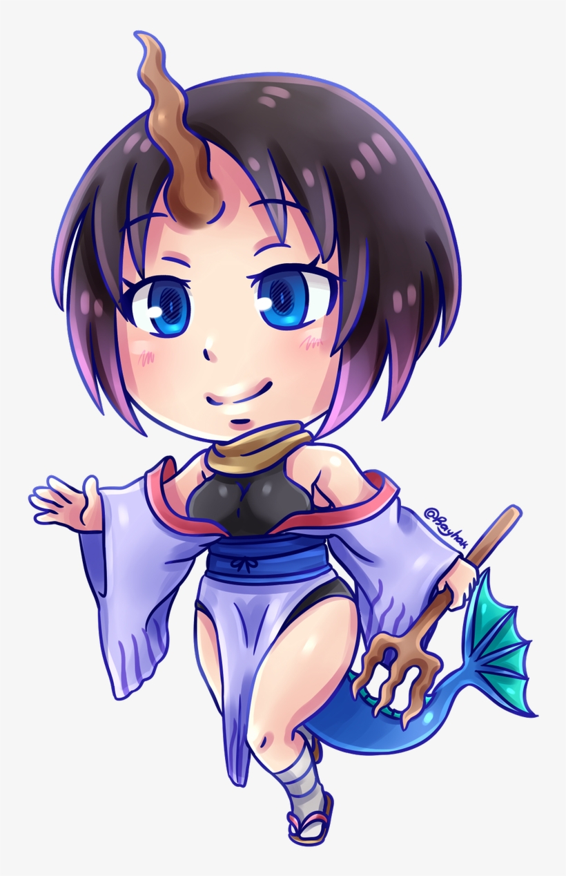 #kobayashi #chibi #lucoa #tohru #elma #kanna #anime - Elma Chibi, transparent png download