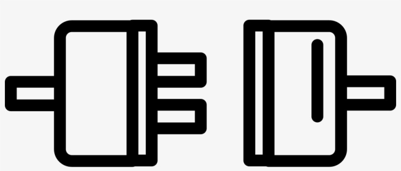 Plugs Connection Outline Symbol In A Circle Comments - Icon, transparent png download