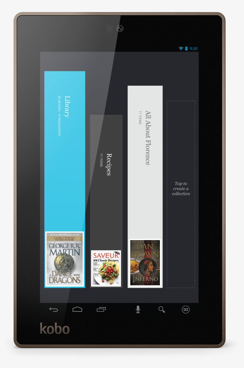 Kobo Arc7hd 16gb - Kobo Arc 10 Hd - Wi-fi - 16 Gb - Black - 10.1", transparent png download