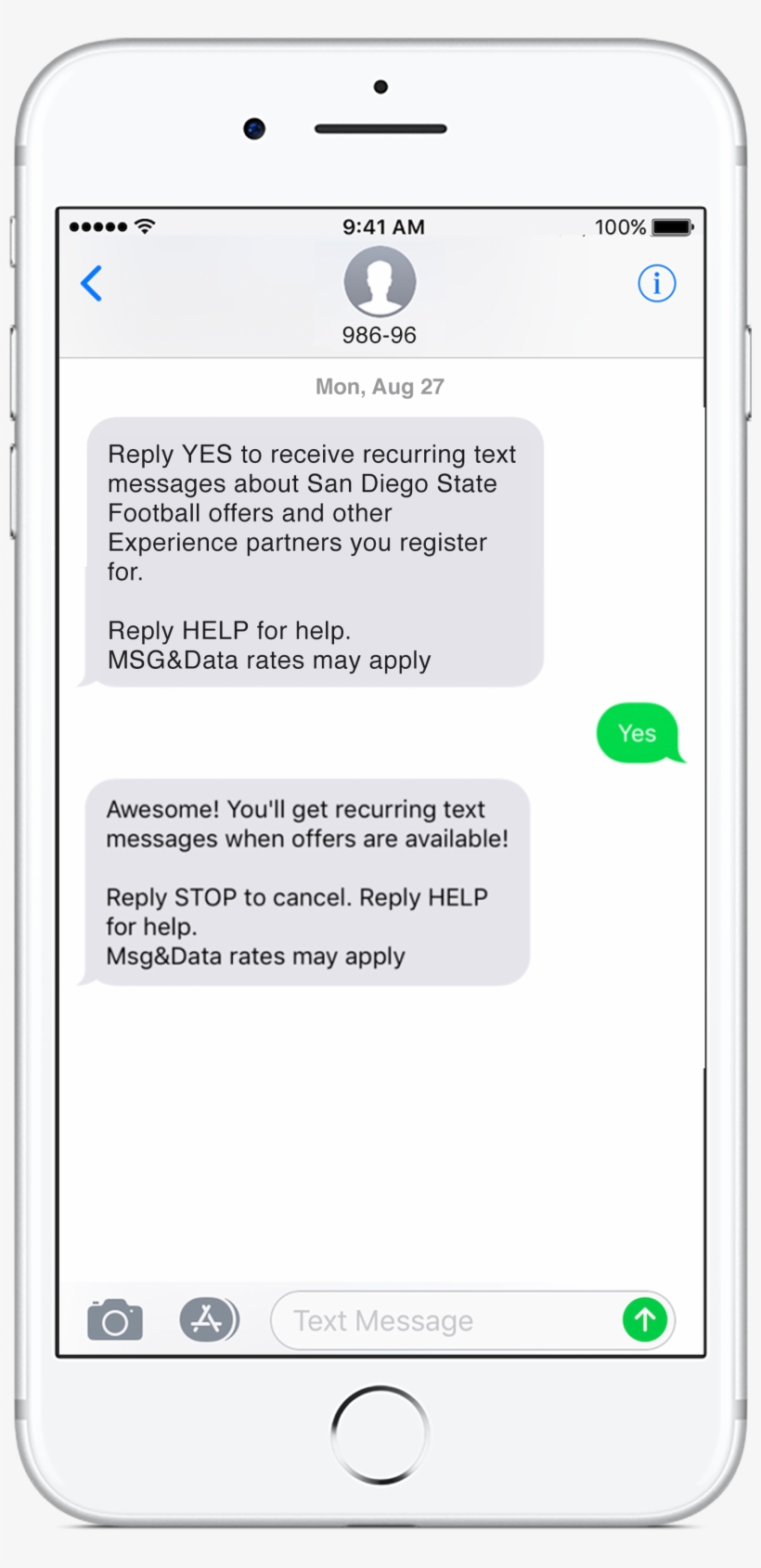 You Will Also Receive A Text From 986 96 To Opt In - Smartphone, transparent png download