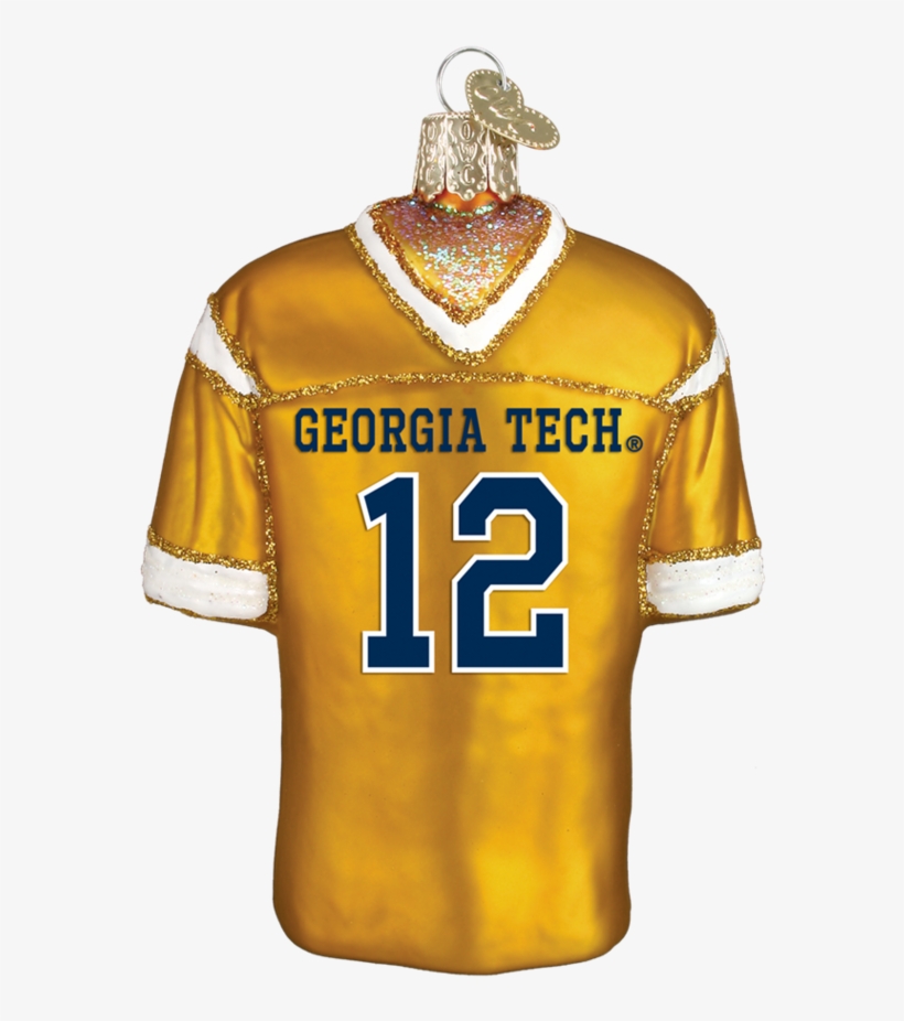 Old World Christmas Georgia Tech Football Jersey Ornament, transparent png download