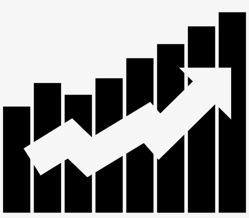 Up Arrow On Bars Graphic Comments - Arrow Up Graphic Png, transparent png download