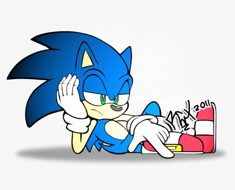 Sonic The Hedgehog Bored, transparent png download