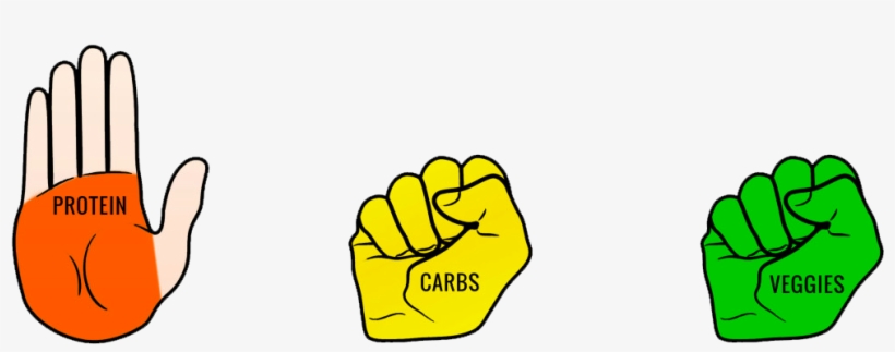 This Is A Good Rule Of Thumb To Gauge Your Portions - Clenched Fist Portion, transparent png download