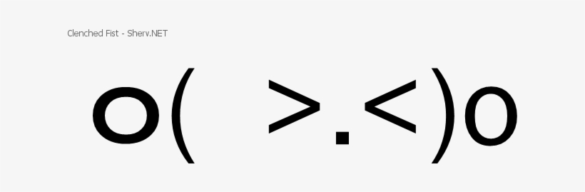 Clenched Fist Inverted - Emoticon, transparent png download