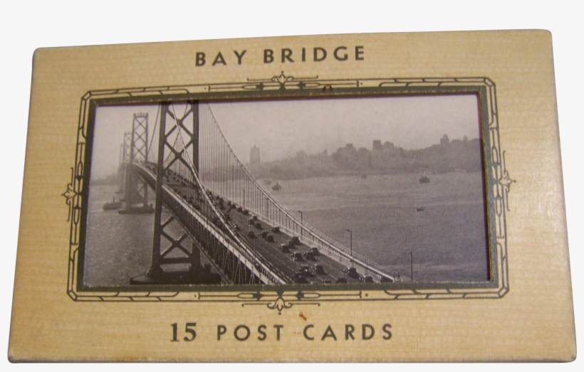 Bay Bridge Post Card Folder 15 Cards - Picture Frame, transparent png download