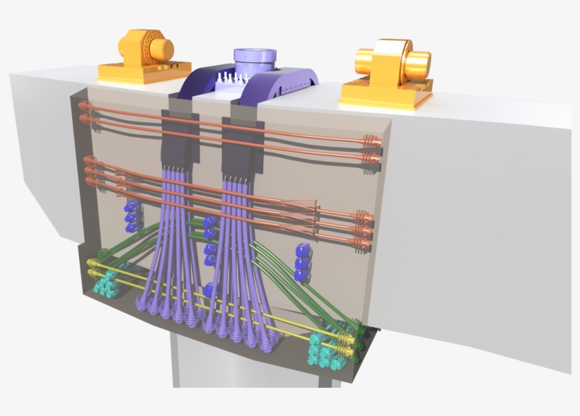 Approximate Design Of The Steel Saddle Fix For Broken - Concrete, transparent png download