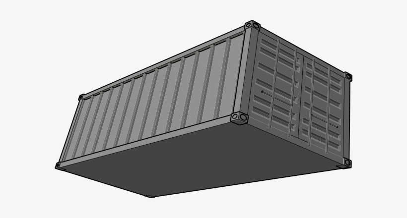 Free Clipart Shipping Container, transparent png download