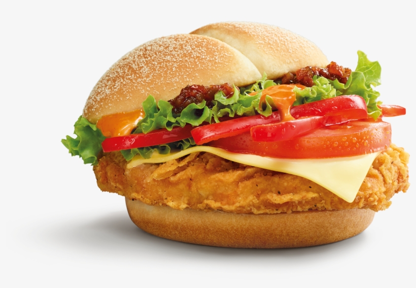 Mcdonald's New Flaming Red Hot Spicy Peppers Burger - Hot Spicy Pepper Burger, transparent png download