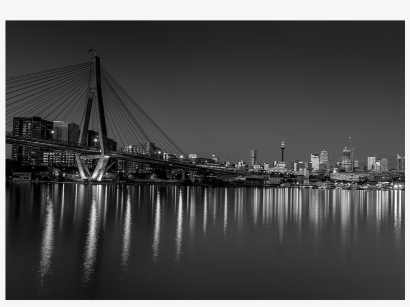 Blackwattle Bay, Night - Sydney Landscape Photography Prints, transparent png download