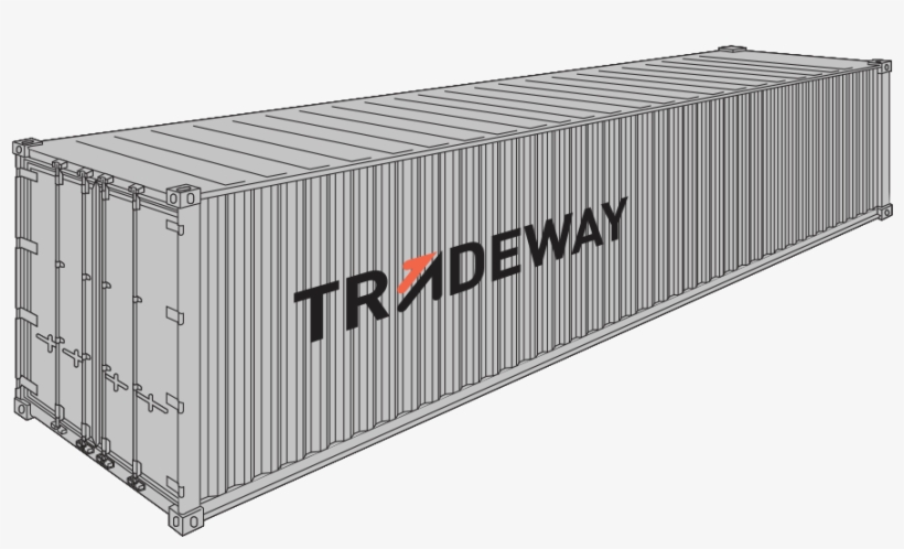 40 Ft Shipping Container - Shipping Container, transparent png download