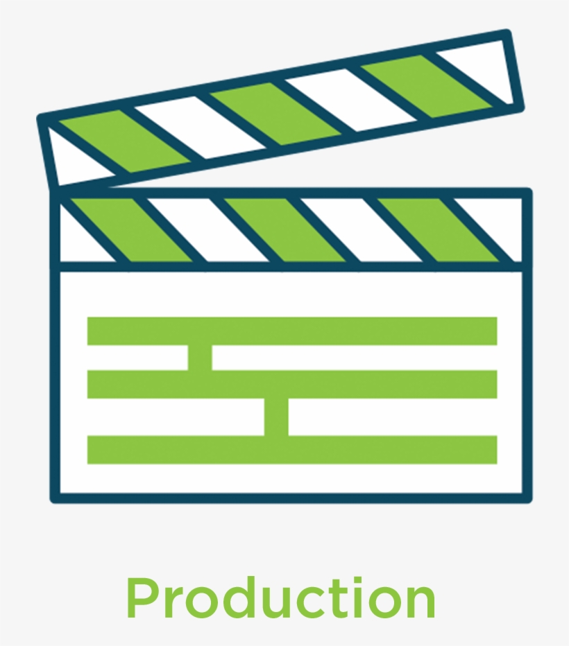 Production - Clapper Board Logo, transparent png download
