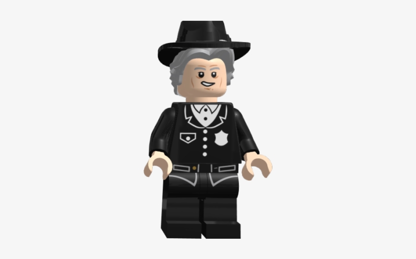 Fdr - Lego Minifigure Cop001 Police Suit With 4 Buttons Black, transparent png download
