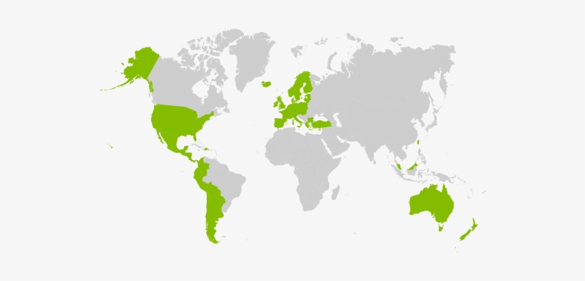 Spotify Availability By Country - Png Black And White, transparent png download