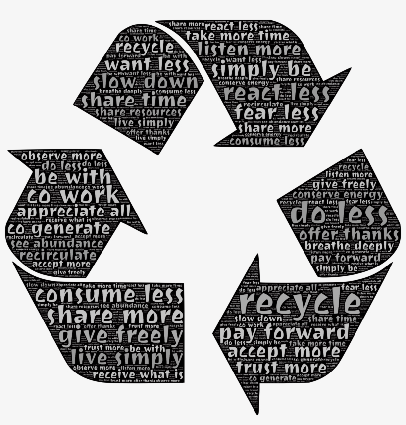 This Free Icons Png Design Of Recycling Typography, transparent png download