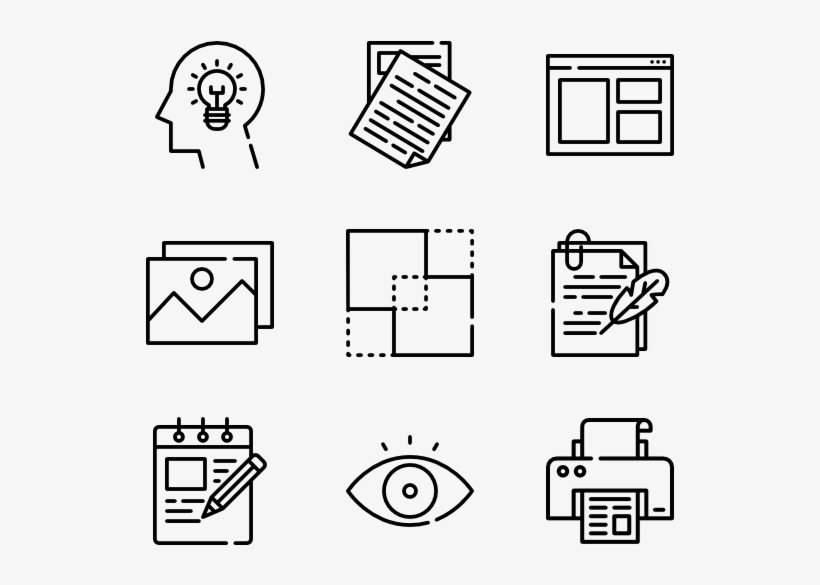 Editorial Design - Game Icon Line Png, transparent png download
