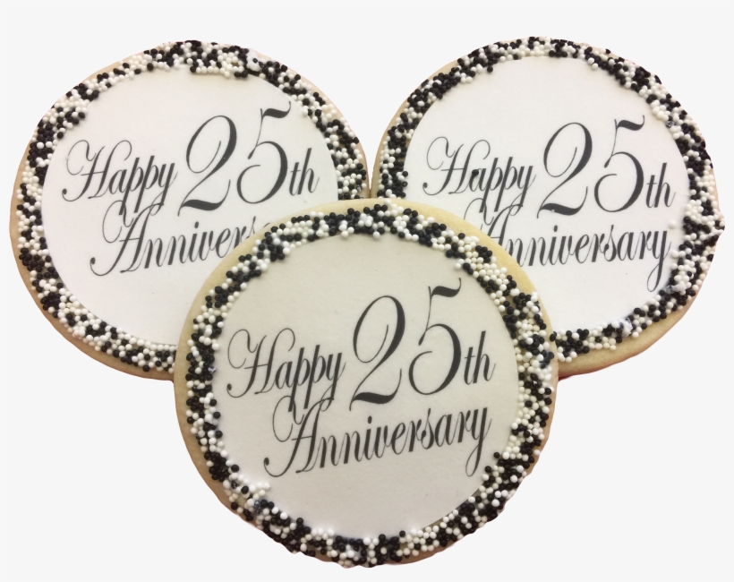 Happy Anniversary Sugar Cookies With Nonpareils - Sugar Cookie, transparent png download