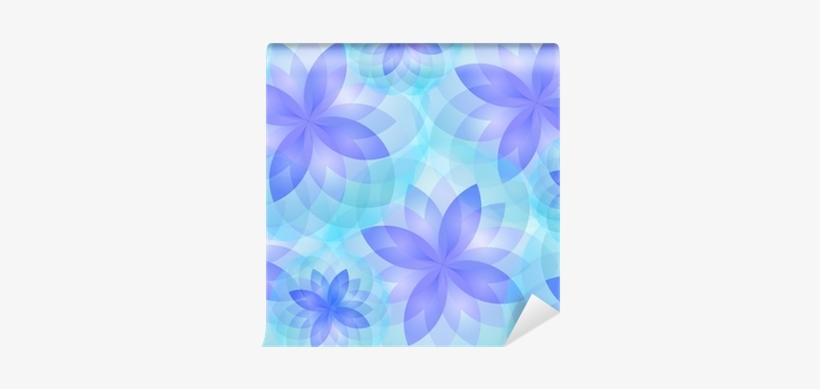 Background Abstract Lotus Flower Vector Wall Mural - Sacred Lotus, transparent png download