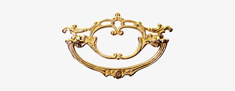 Fancy Open Victorian Cast Brass Drawer Pull - Fancy Drawer Pulls, transparent png download