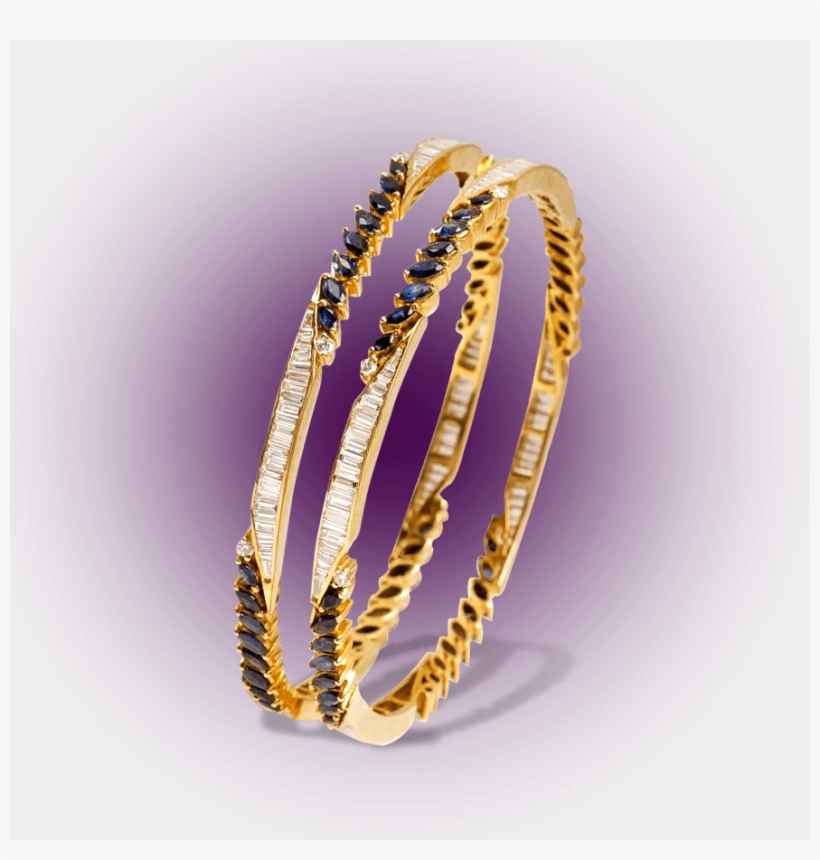 Captivating Diamond Bangles - Bangle, transparent png download