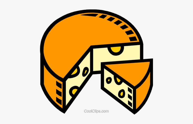 Swiss Cheese Royalty Free Vector Clip Art Illustration - Cheeses, transparent png download