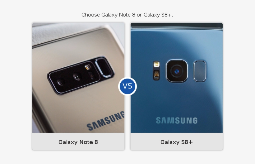 Samsung Galaxy Note 8 Vs S8, transparent png download