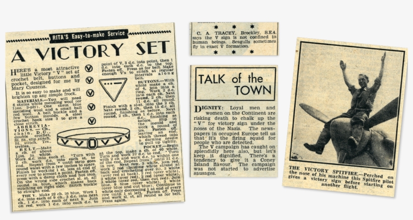 V For Victory Publicised In A Single Issue Of The Daily - Newspaper, transparent png download