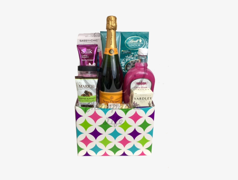 Veuve Clicquot Bubble Bath Gift Basket - Bachelorette Gift Basket, transparent png download