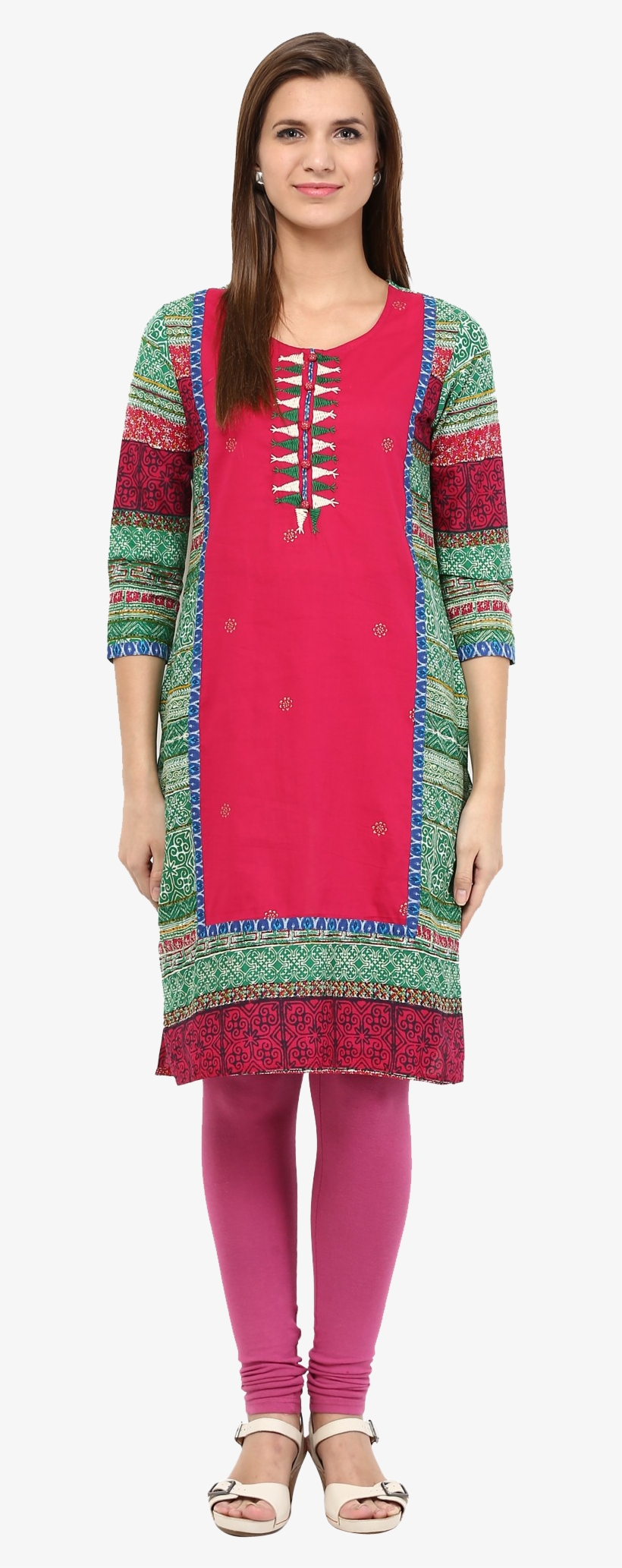 Multi Print Jaipuri Kurti Cotton Fabric, Printed Kurti, - Stitch, transparent png download