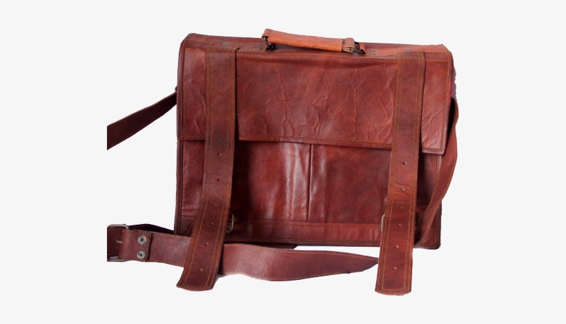 13 Inch Leather Laptop Shoulder Bag - Messenger Bag, transparent png download