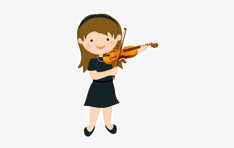 Prelude Playschool Indirapuram - Girl Playing Violin Clipart, transparent png download