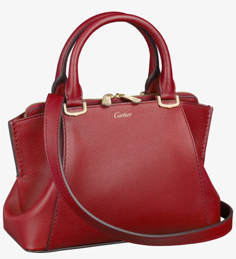 C De Cartier Bag, Mini Modelred Spinel-colored Taurillon - شنطة كارتير الجديده, transparent png download