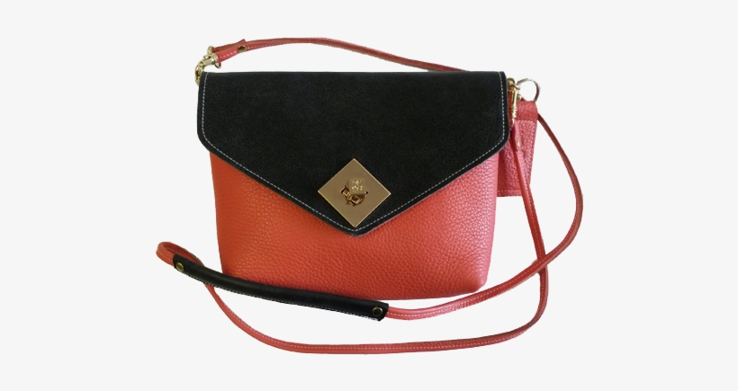 Small Bags - Black And Coral Bag, transparent png download