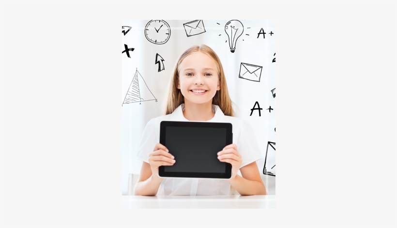 Student Holding Technology Device - Mtg International Mathematics Olympiad (imo) Work Book, transparent png download
