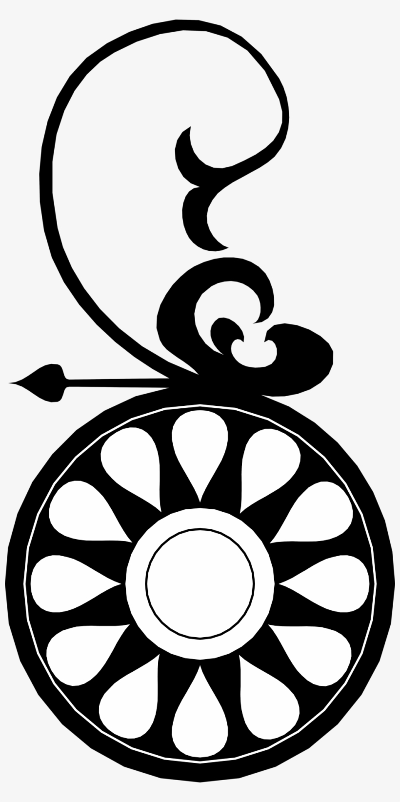 Design White Floral Design Png - Floral Design Black And White Png, transparent png download
