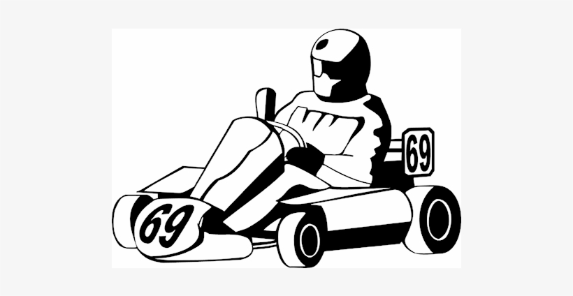 Go Kart Png Go Karting Black And White Transparent Png 500x500 Free Download On Nicepng