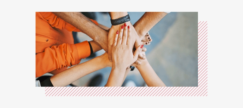 Seven Hands Placed On Top Of Each Other In A Concentric - Youthful Preaching: Strengthening The Relationship, transparent png download