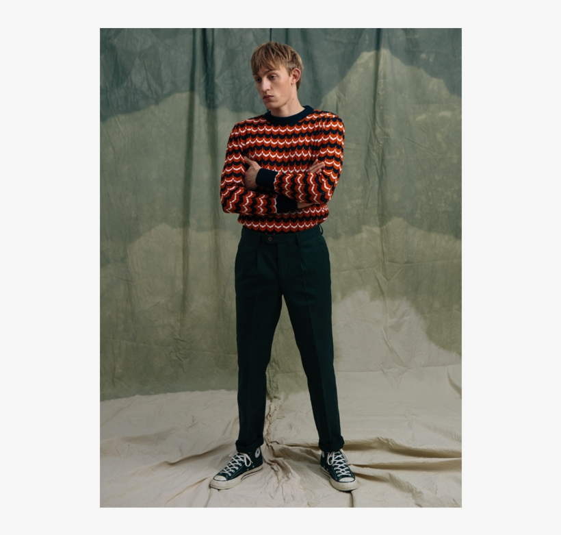 Far Afield Navy Cotton Pleat Front Chino Trousers Navychinos, transparent png download