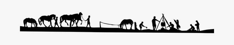 Farmer Animals Camp Camping Dividers Horse - Camping Tent Clip Art Border, transparent png download
