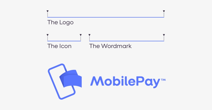 The Minimum Size For The Logo Is 98px And 28px For - Mobilepay Logo Png, transparent png download