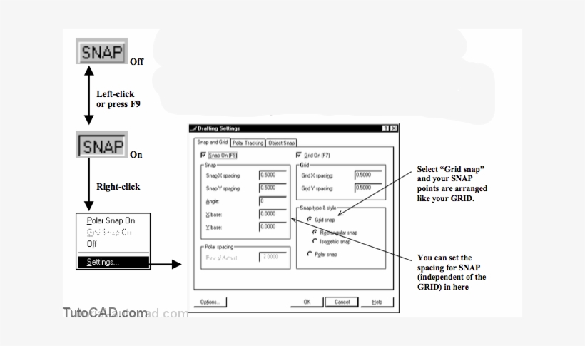 But X & Y Spacing For Snap Is Independent Of Grid Spacing - Diagram, transparent png download