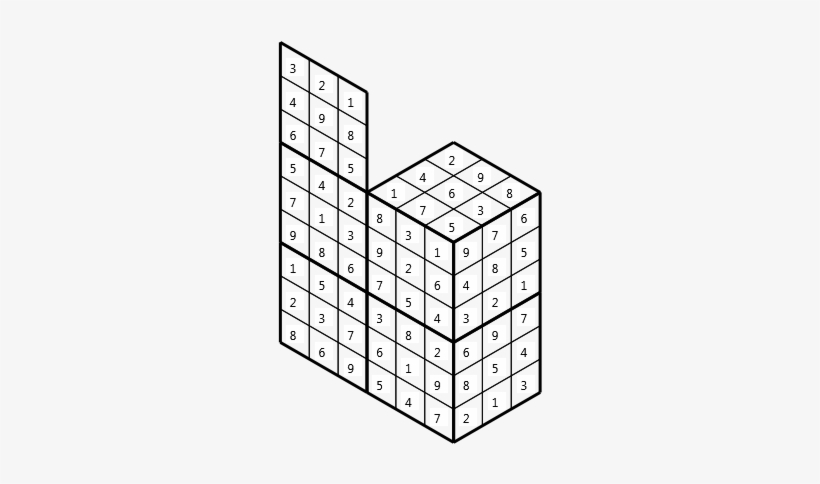 Tredoku Vsn02, Isometric Grid - Three-dimensional Space, transparent png download